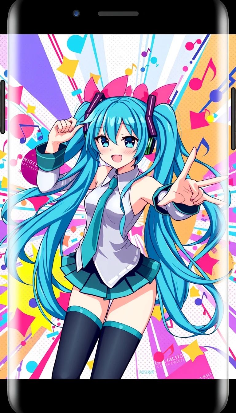 Hatsune Miku Phone Wallpaper