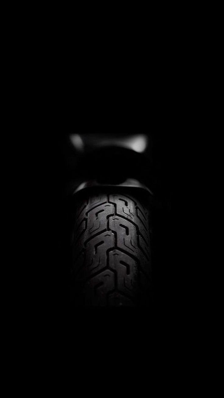 Motorcycle Rear Tire Dark iPhone Wallpaper