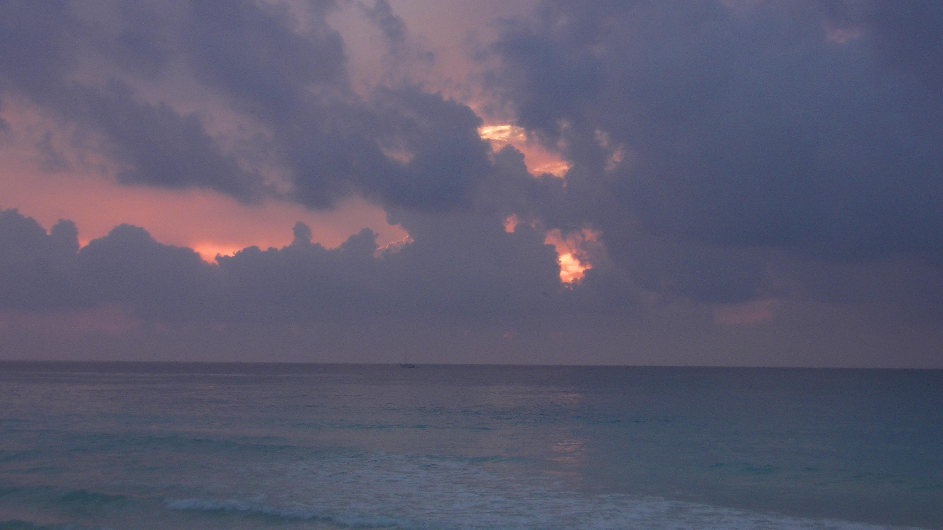 Cancun Sunrise High Quality And Resolution Wallpaper On