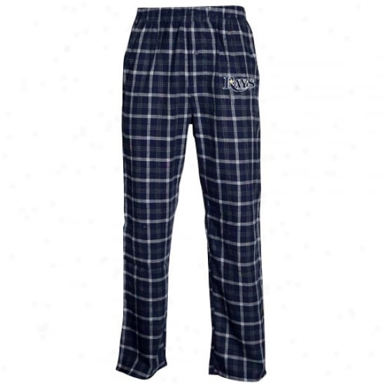 Tampa Bay Rays Navy Blue Plaid Tailgate Flannel Pajama Pants The Web