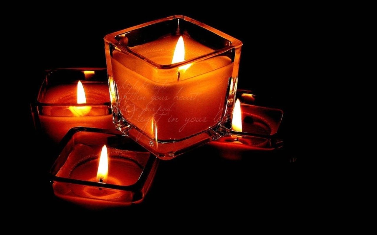 Romantic Candles Wallpaper On
