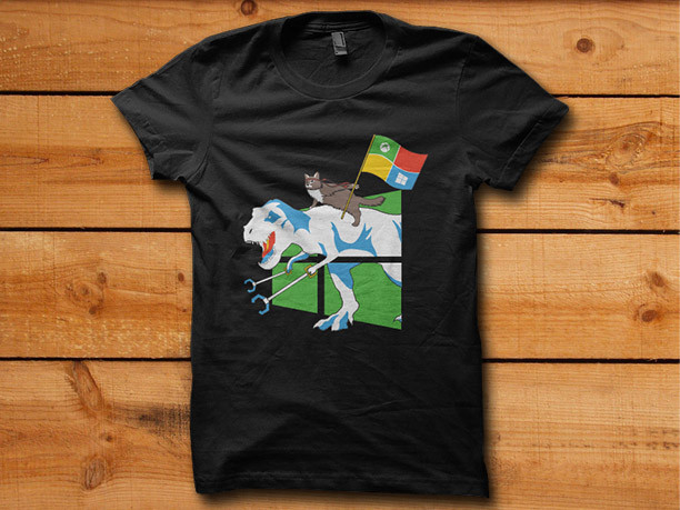 Windows Central Ninja Cat T Rex Shirts Are Now Available Directly In