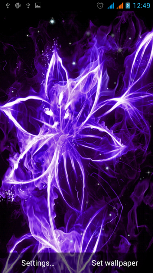 Neon Flowers Live Wallpaper Android Apps On Google Play