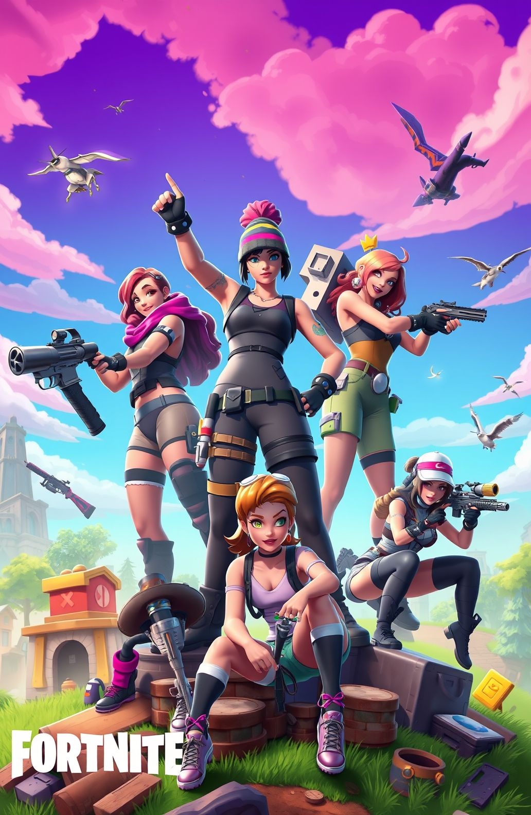 Fortnite Girls Wallpaper