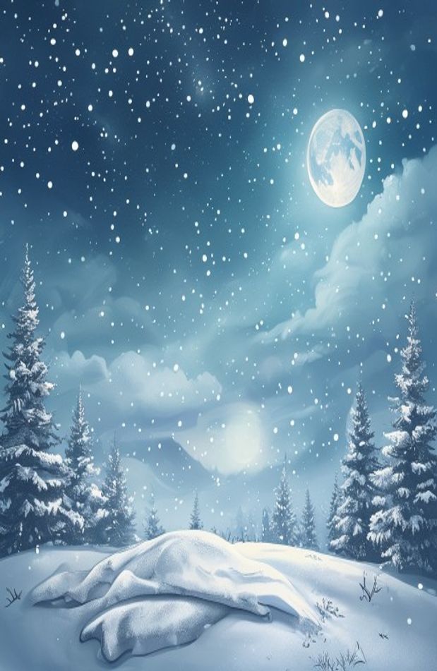 Winter Night Sky Wallpaper