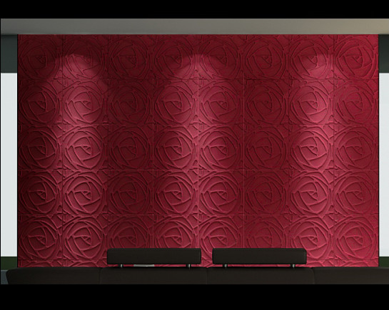 3d Decorative Interior Wall Panels Eco Friendly Peony Gypsum Board
