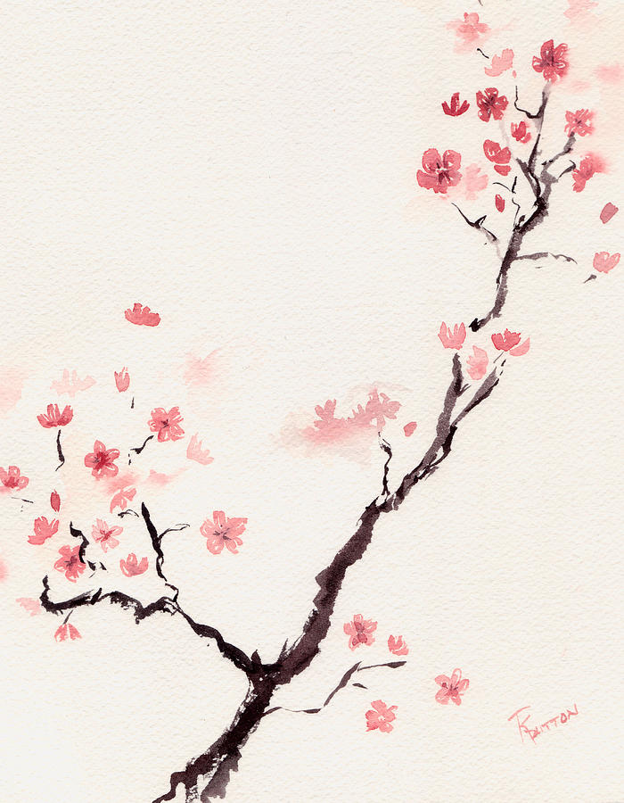 Cherry Blossom Painting By Rachel Dutton