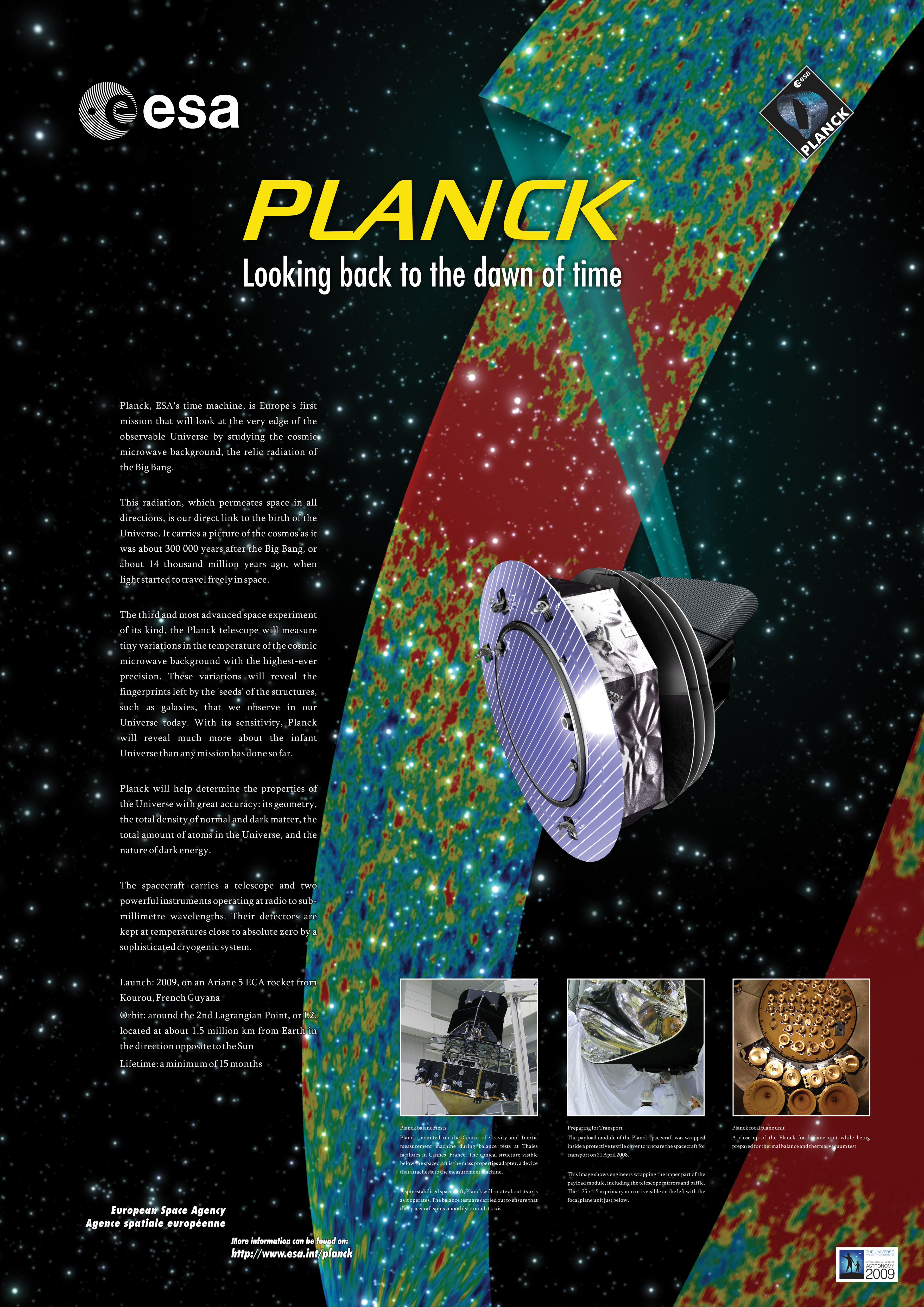 Esa Artist S Poster Of The Planck Satellite