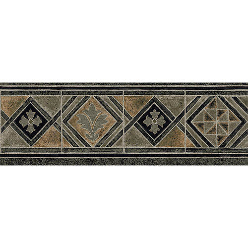 Free download Blue Mountain Tile Wallpaper Border Black Gray and Beige Walmart [500x500] for