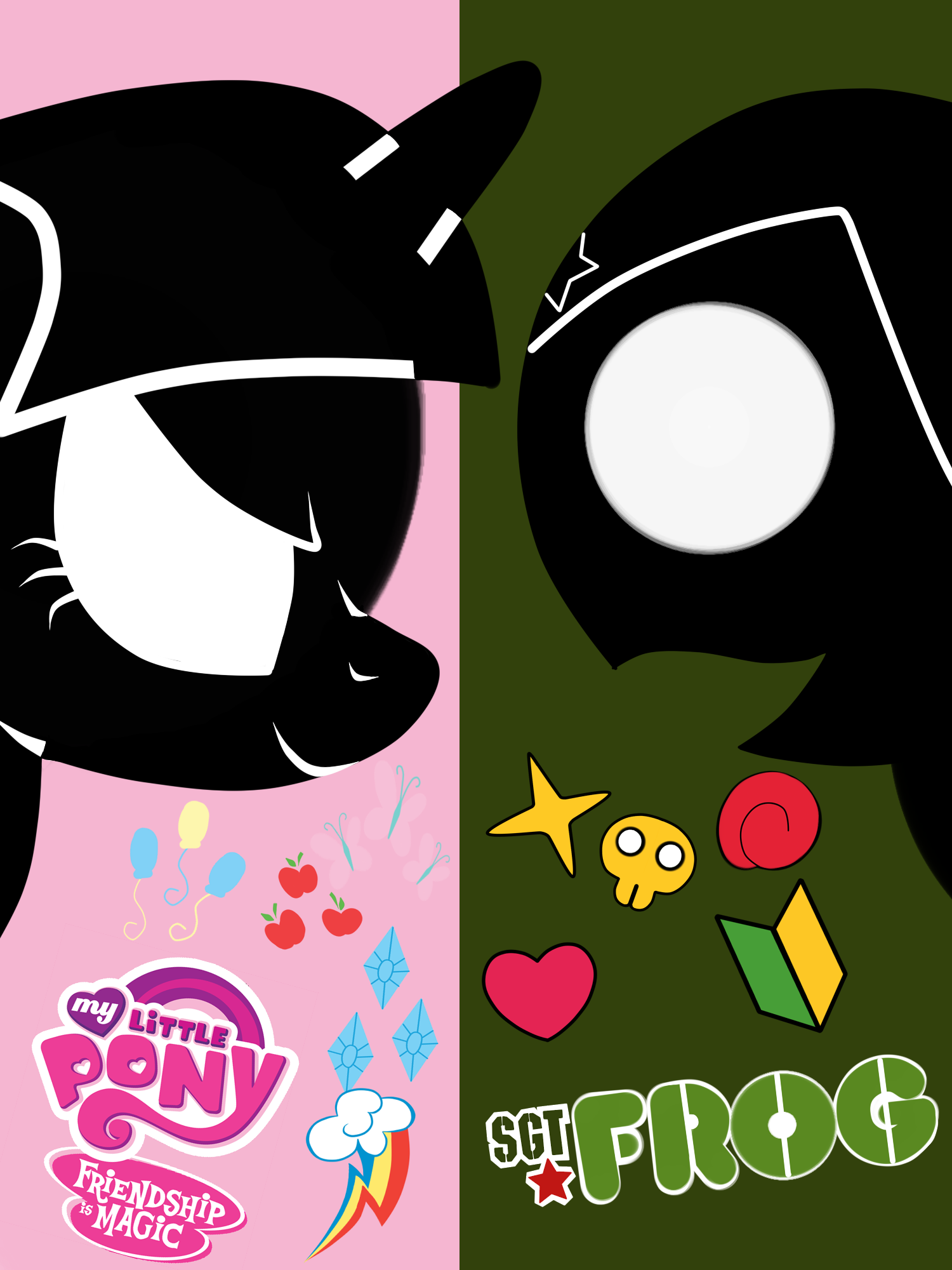 My Little Pony FiM x Sgt Frog by MyLittleFroggy on