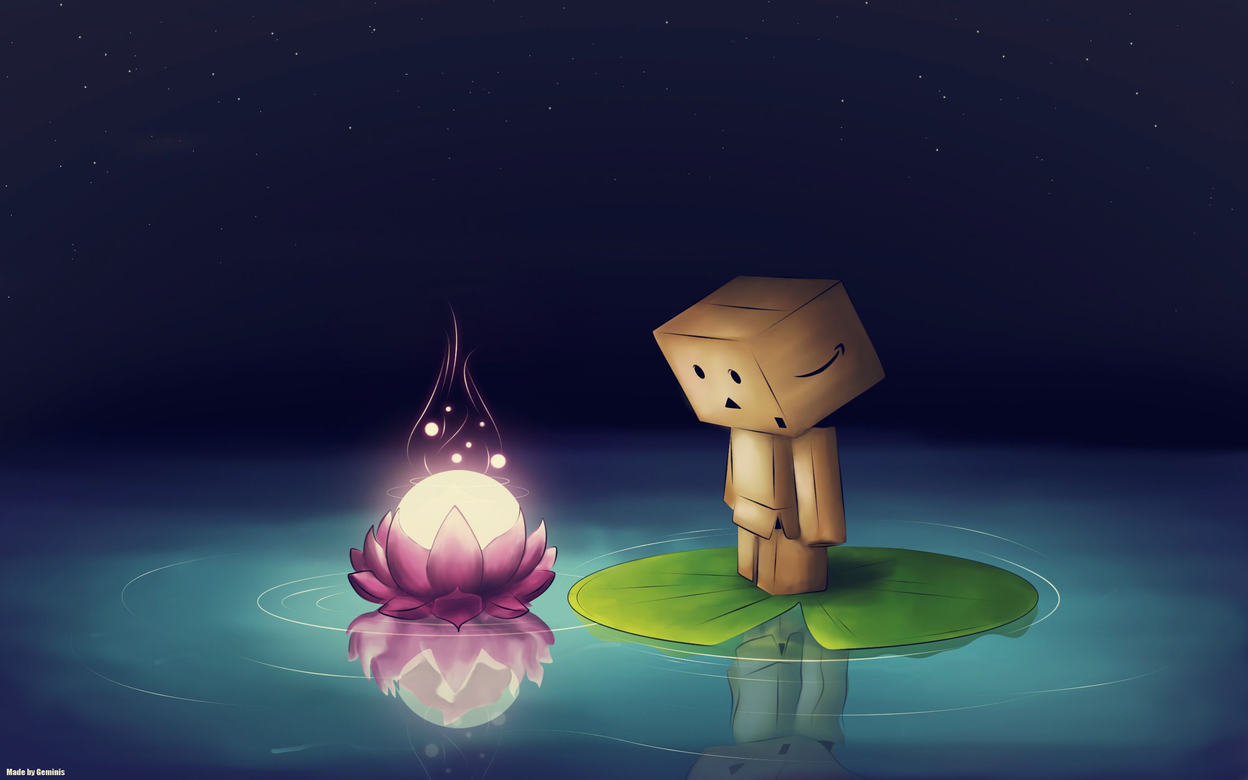 Danbo Wallpaper Lilly Pad Myspace Background