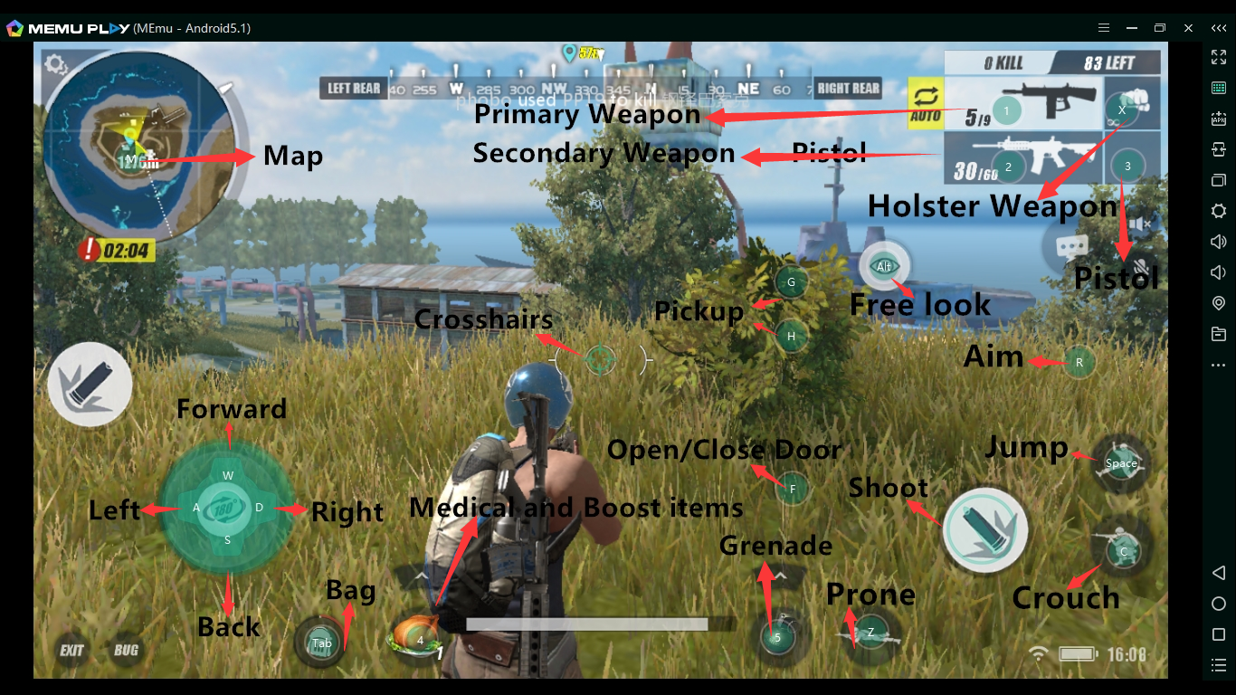 Set Key Mapping And Play Rules Of Survival On Pc
