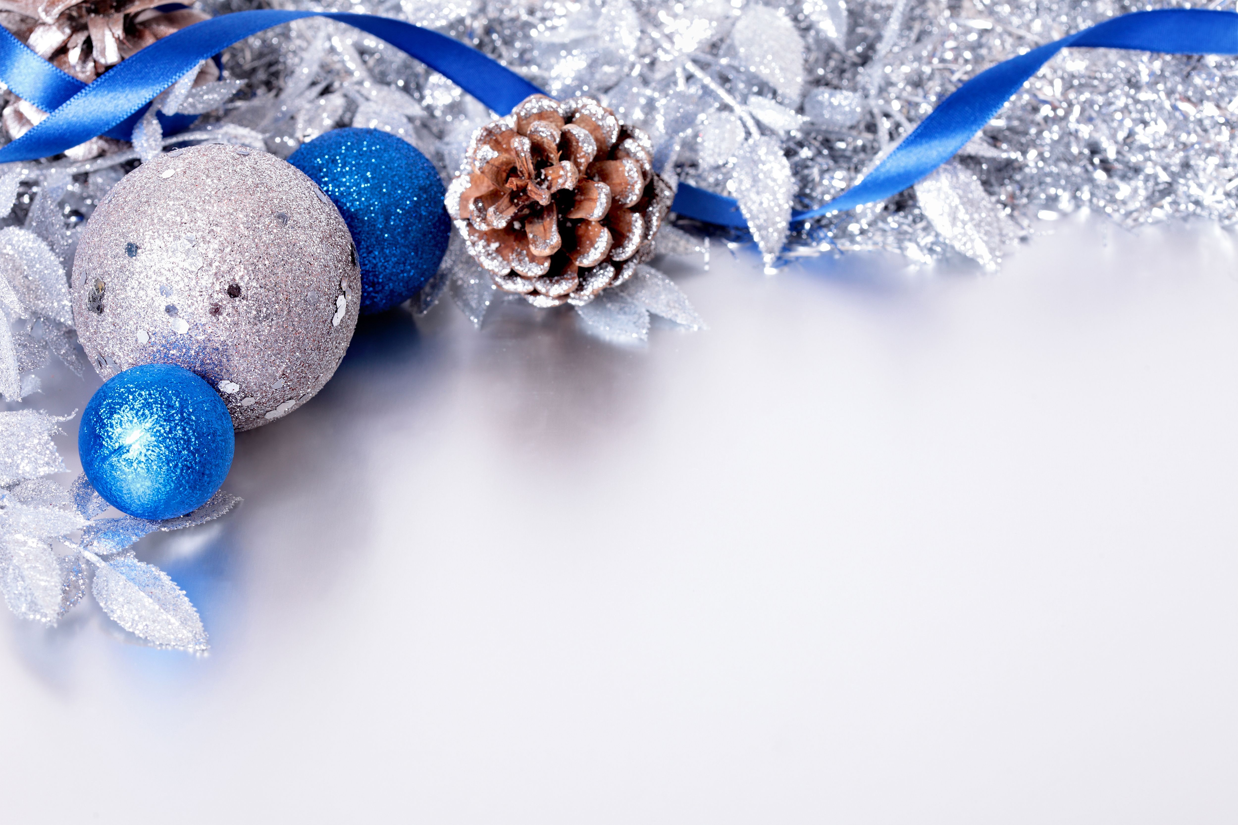 Silver And Blue Christmas Background Gallery Yopriceville