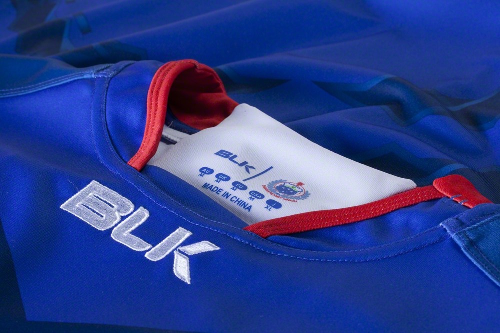 Samoa 2015 Rugby World Cup BLK Home and Away Jerseys FOOTBALL