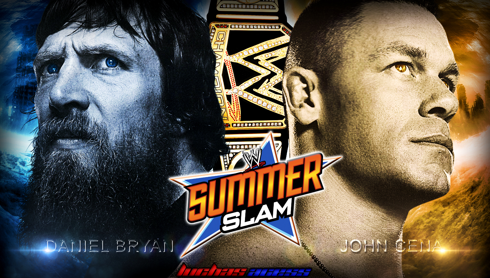 Wallpaper Daniel Bryan Vs John Cena Summerslam Luchas Acess
