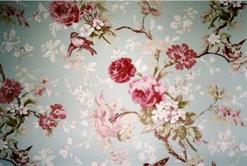 Birds Flowers Pink Runawaylovegno Vintage Wallpaper Image