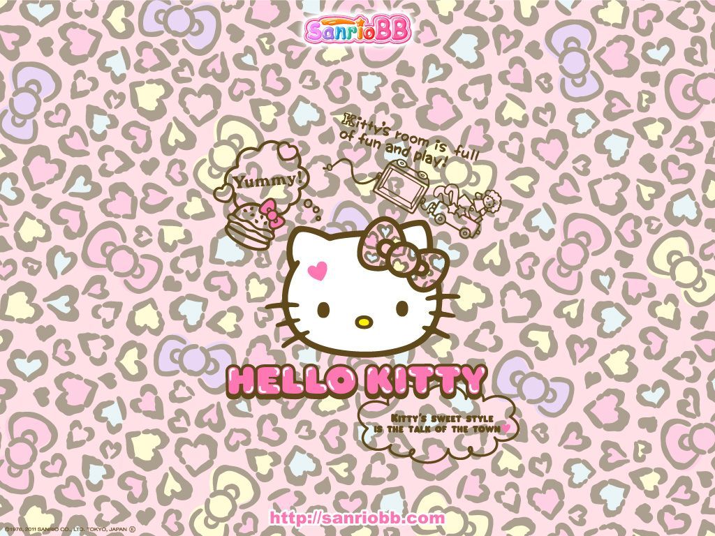 Hello Kitty Leopard iPhone Wallpapers   Top Hello Kitty 1024x768