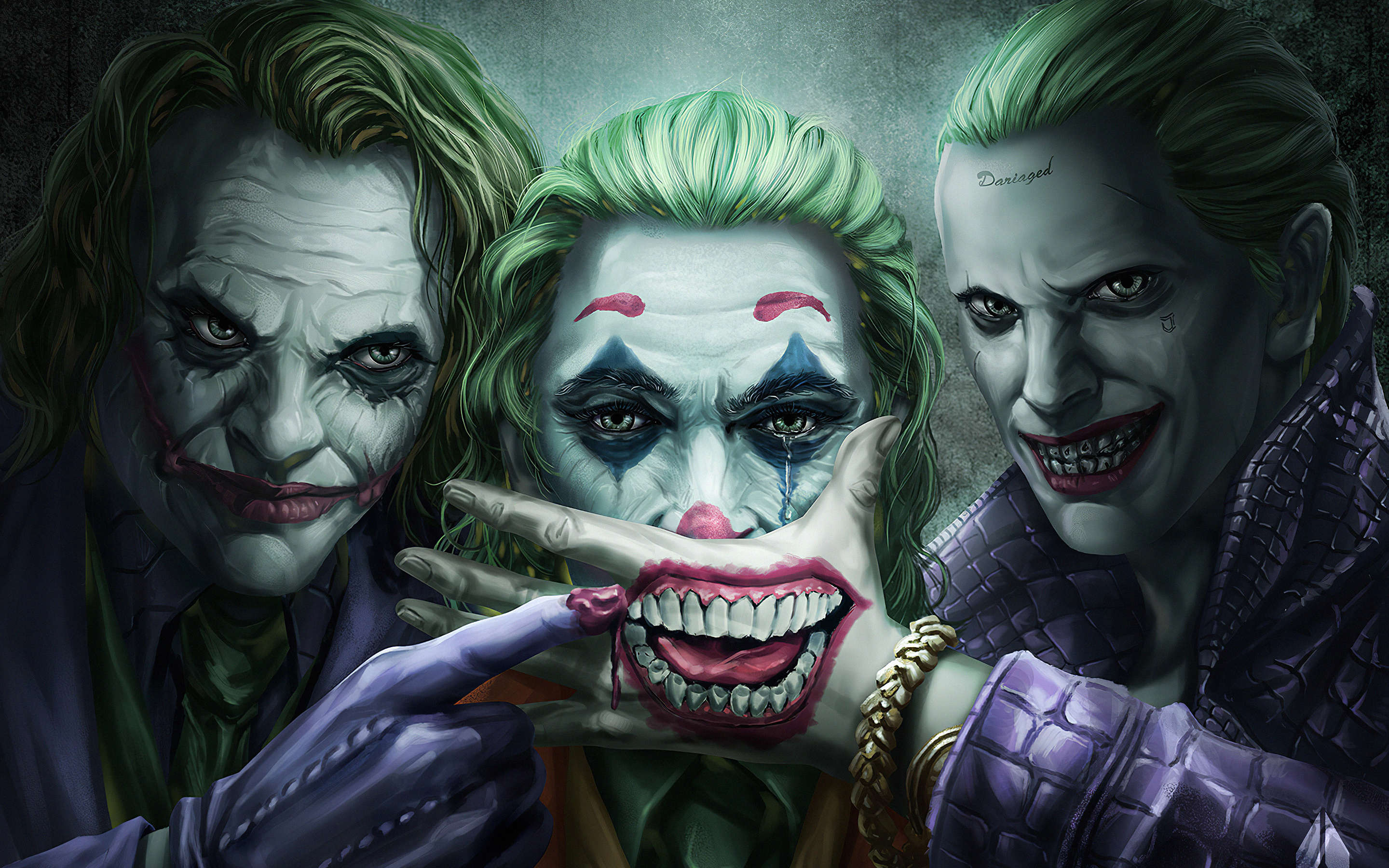 Three Jokers Macbook Pro Retina HD 4k Wallpaper Image