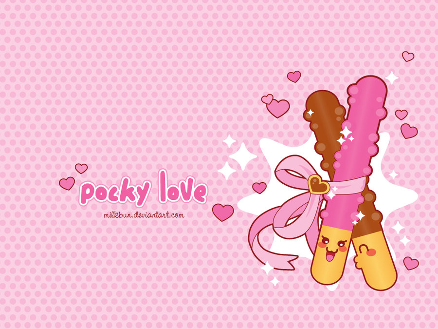Pink Pocky Wallpaper By Milkbun More Sizes Here