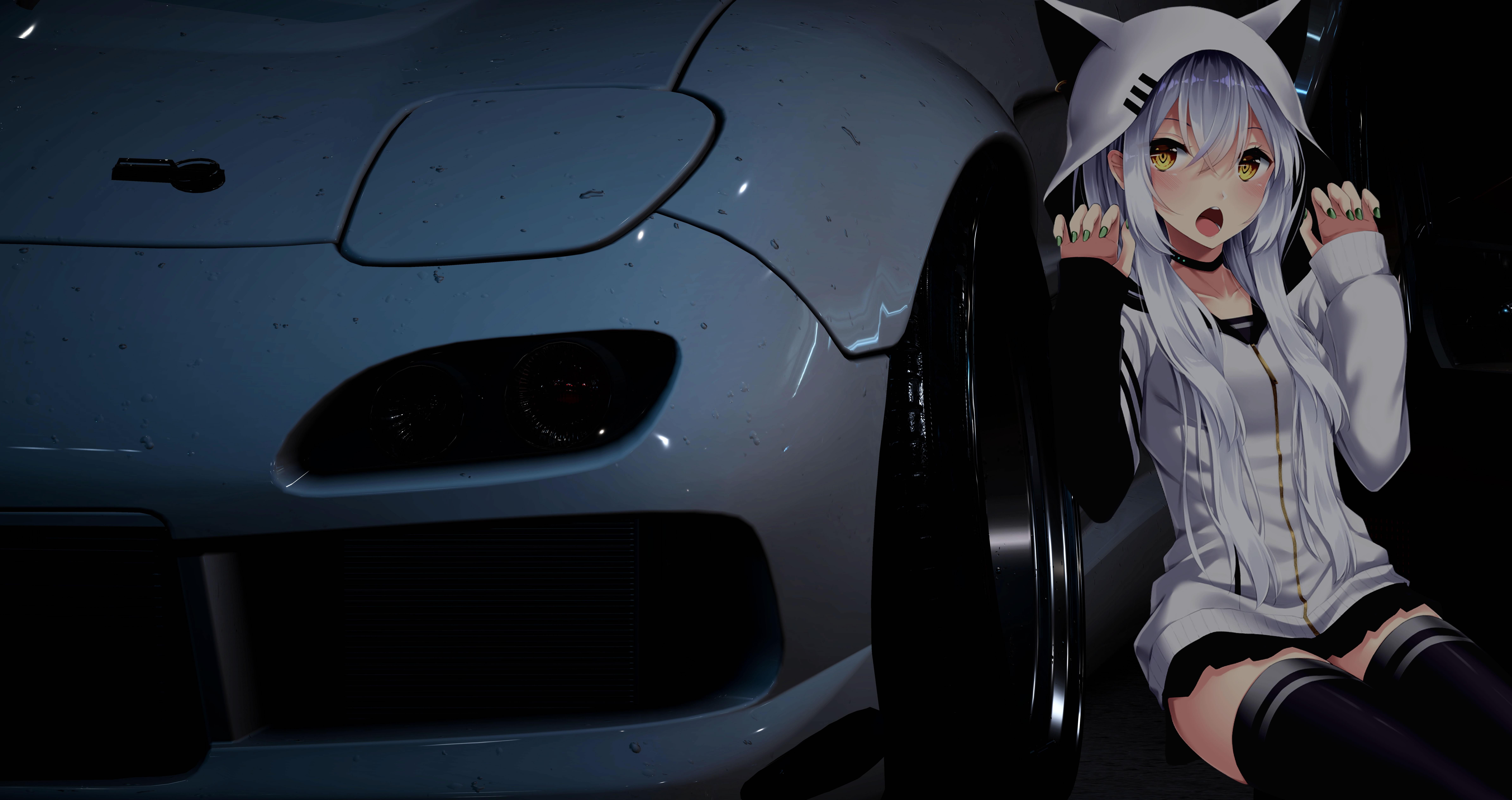 Download Racing with the wind in Anime Drift Wallpaper | Wallpapers.com