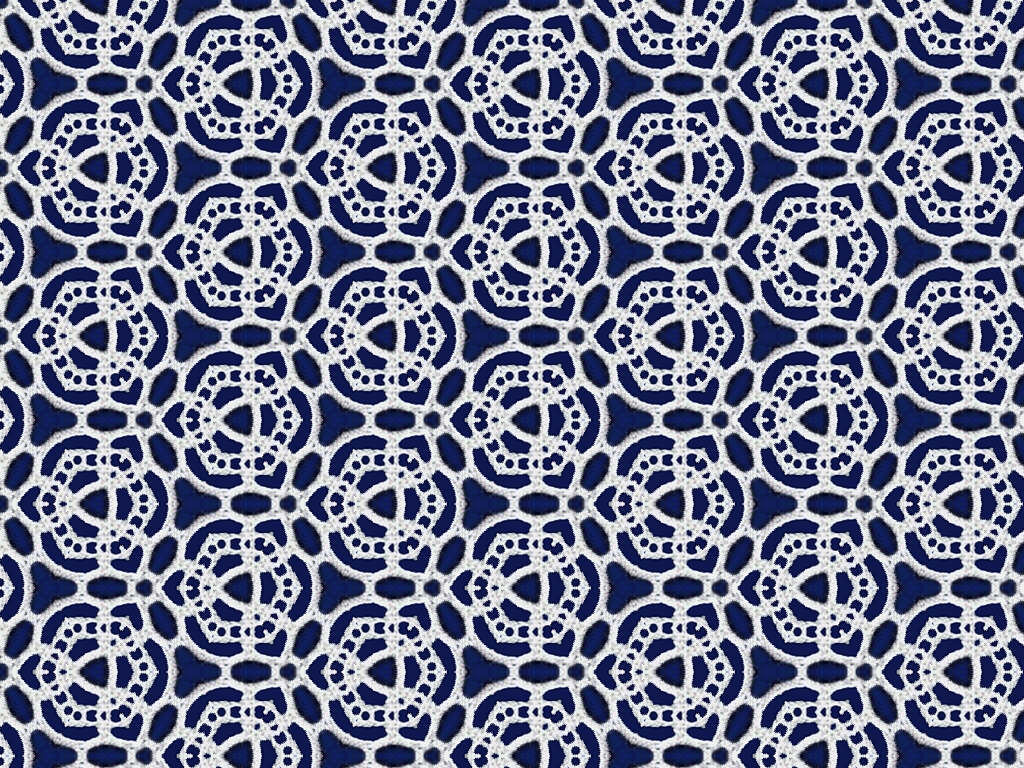 Crafts Delicate Decou Lace Background Fabric Navy White