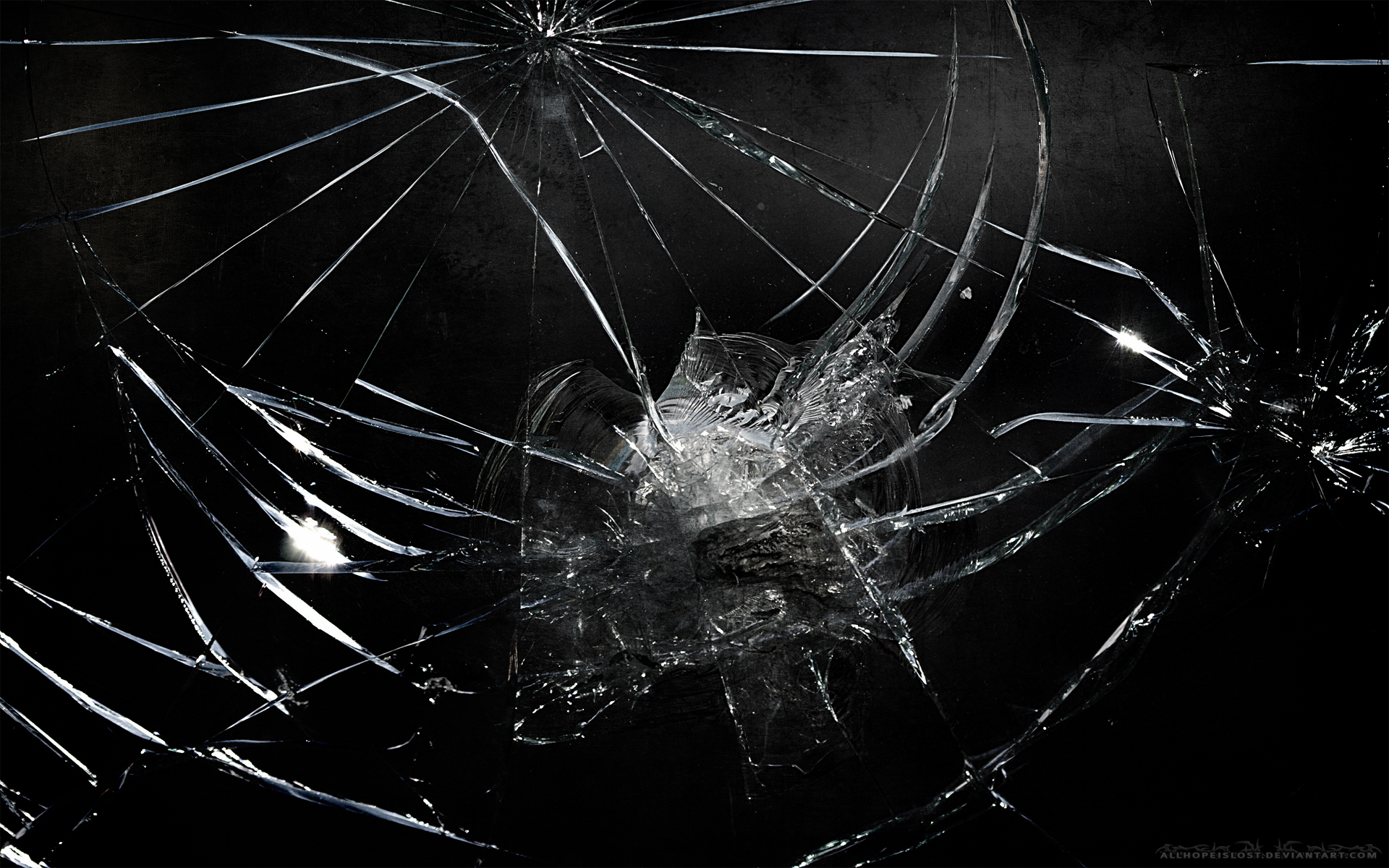 Realistic Cracked And Broken Screen Wallpaper Technosamrat