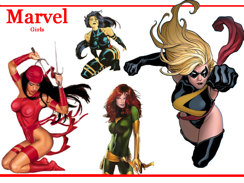 Marvel Girls Wallpaper By Darkfacedstranger
