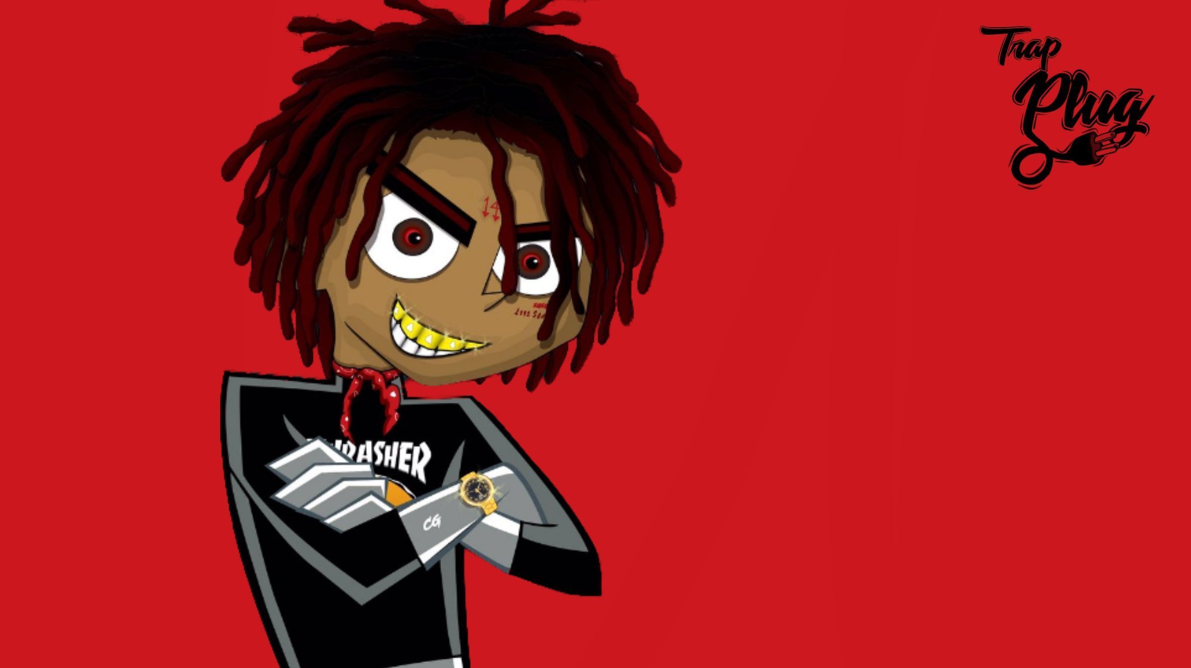 Cool Trippie Red Wallpaper On