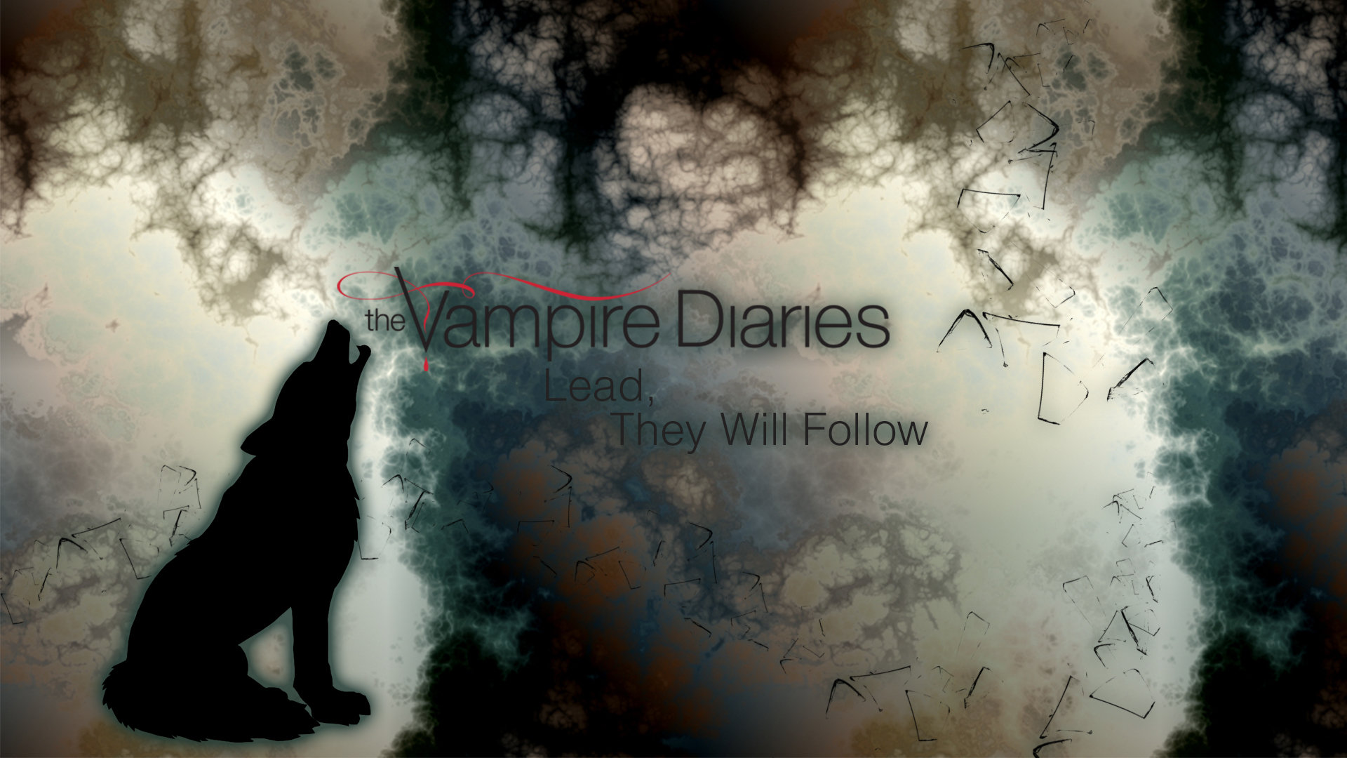 the vampire diaries title wallpaper