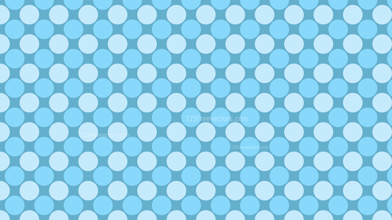 Baby Blue Seamless Geometric Circle Background Pattern