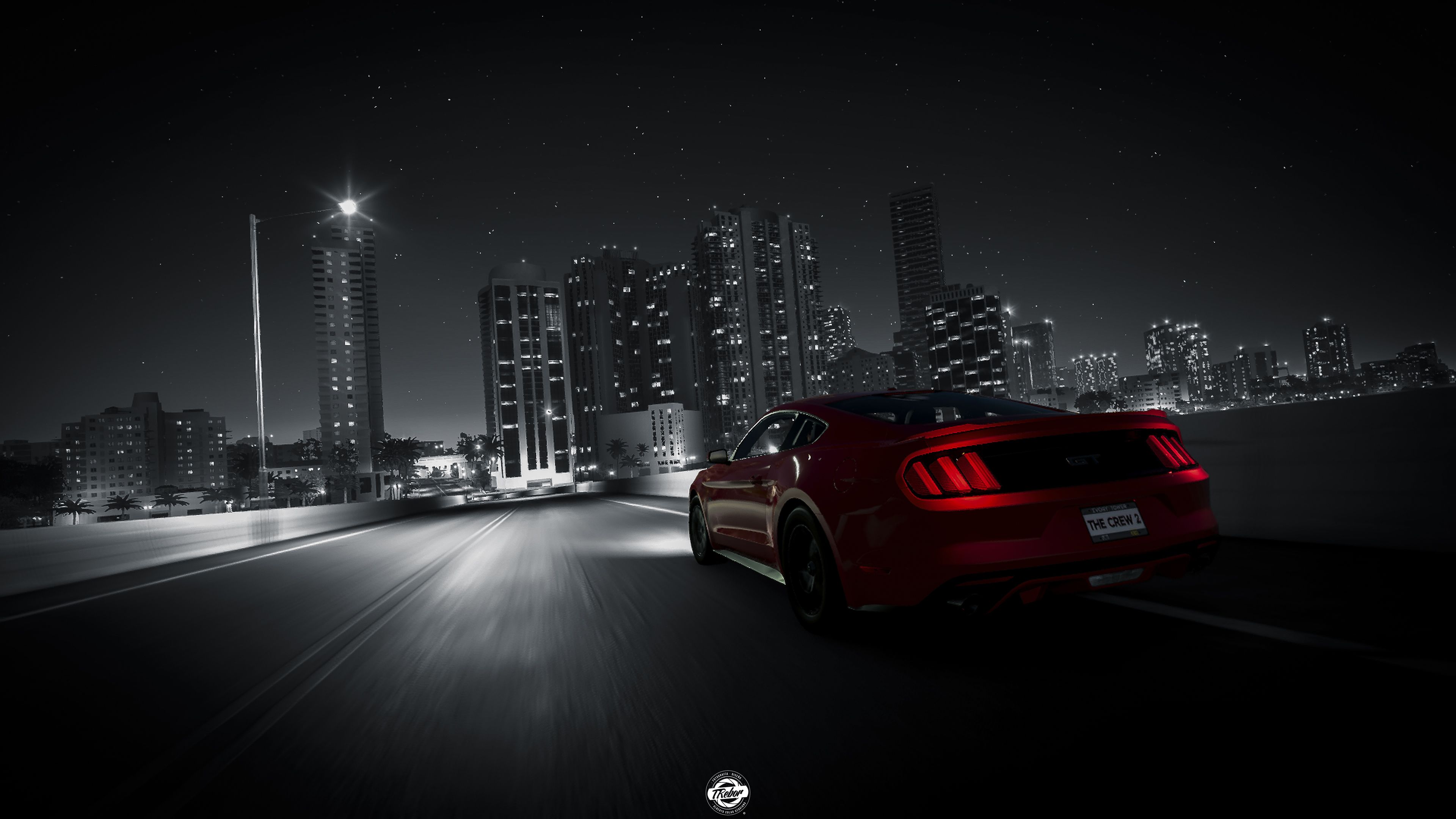 Awesome Car Tail Light Wallpaper 3d Mustang