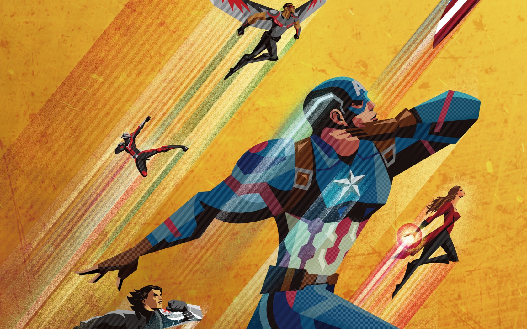Civil War Artowork Captain America Wallpaper HD