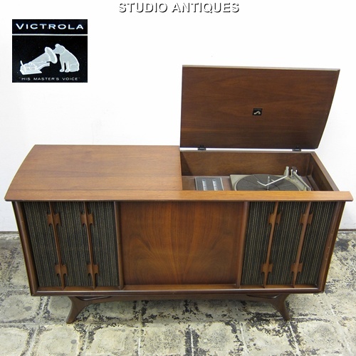 Rca Victor Vjt Am Fm Stereo Vintage Record Player Victrola Visby