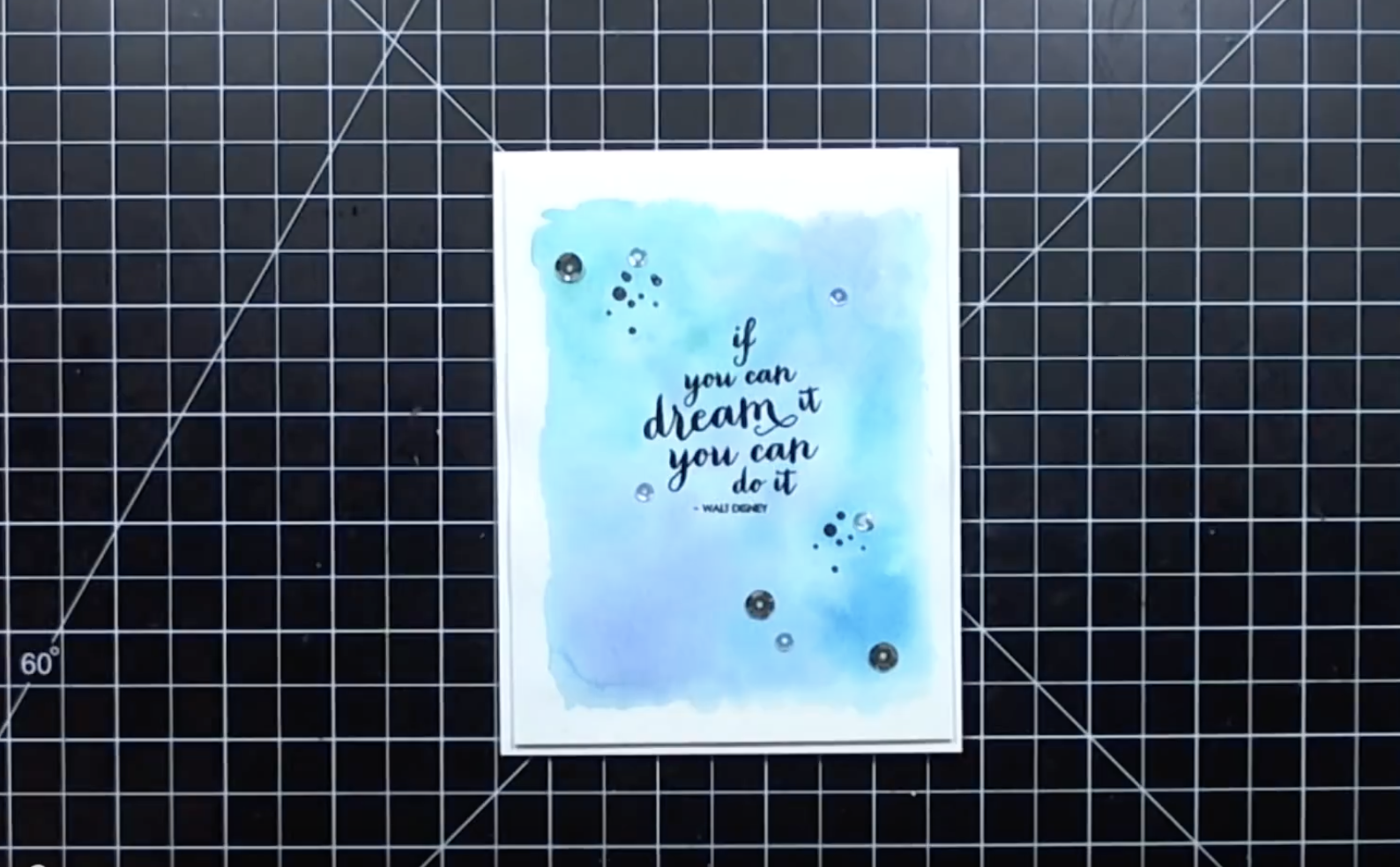 Easy Watercolor Background Sentiment Using The Wet In Technique
