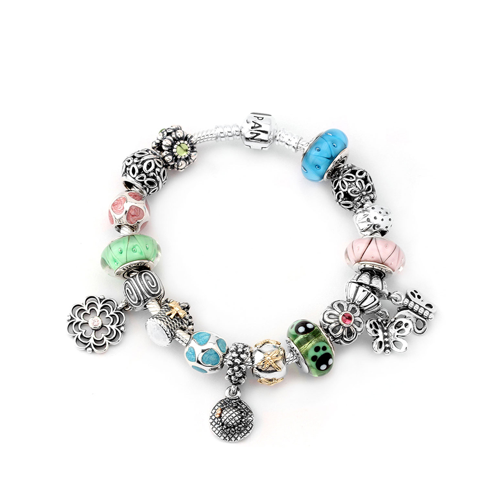 Pandora Silver And Pink Murano Glass Charm Bead Search Pictures