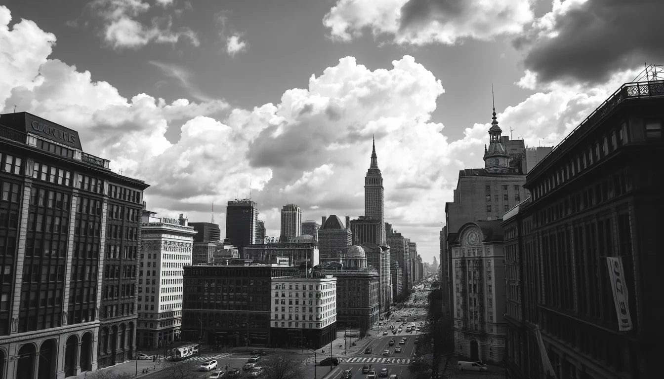 Black And White City Wallpaper