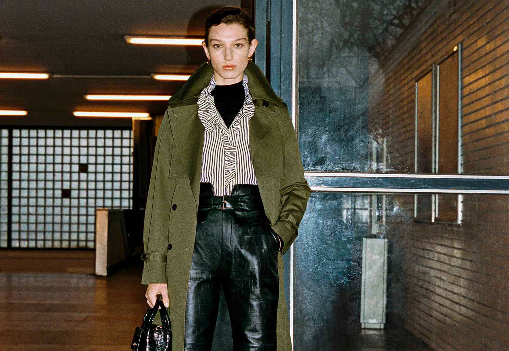 Claudie Pierlot Layered Outfit Wallpaper