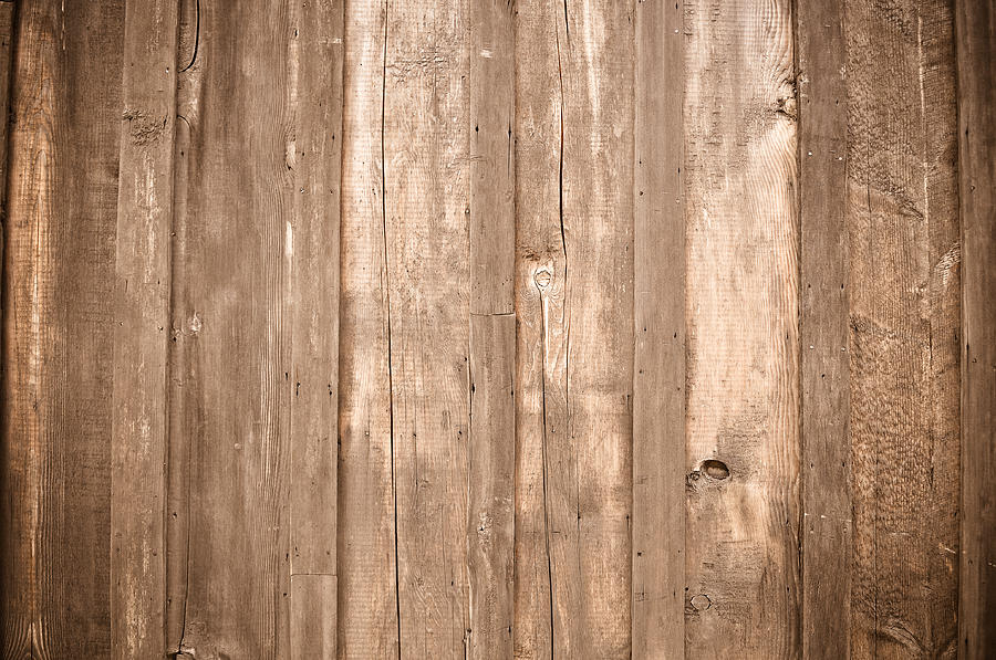 Rustic Light Wood Background Is A Photograph By Brandon Bourdages