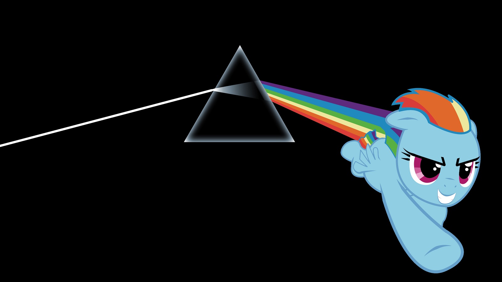 Pink Floyd My Little Pony The Dark Side Of Moon Rainbow Dash