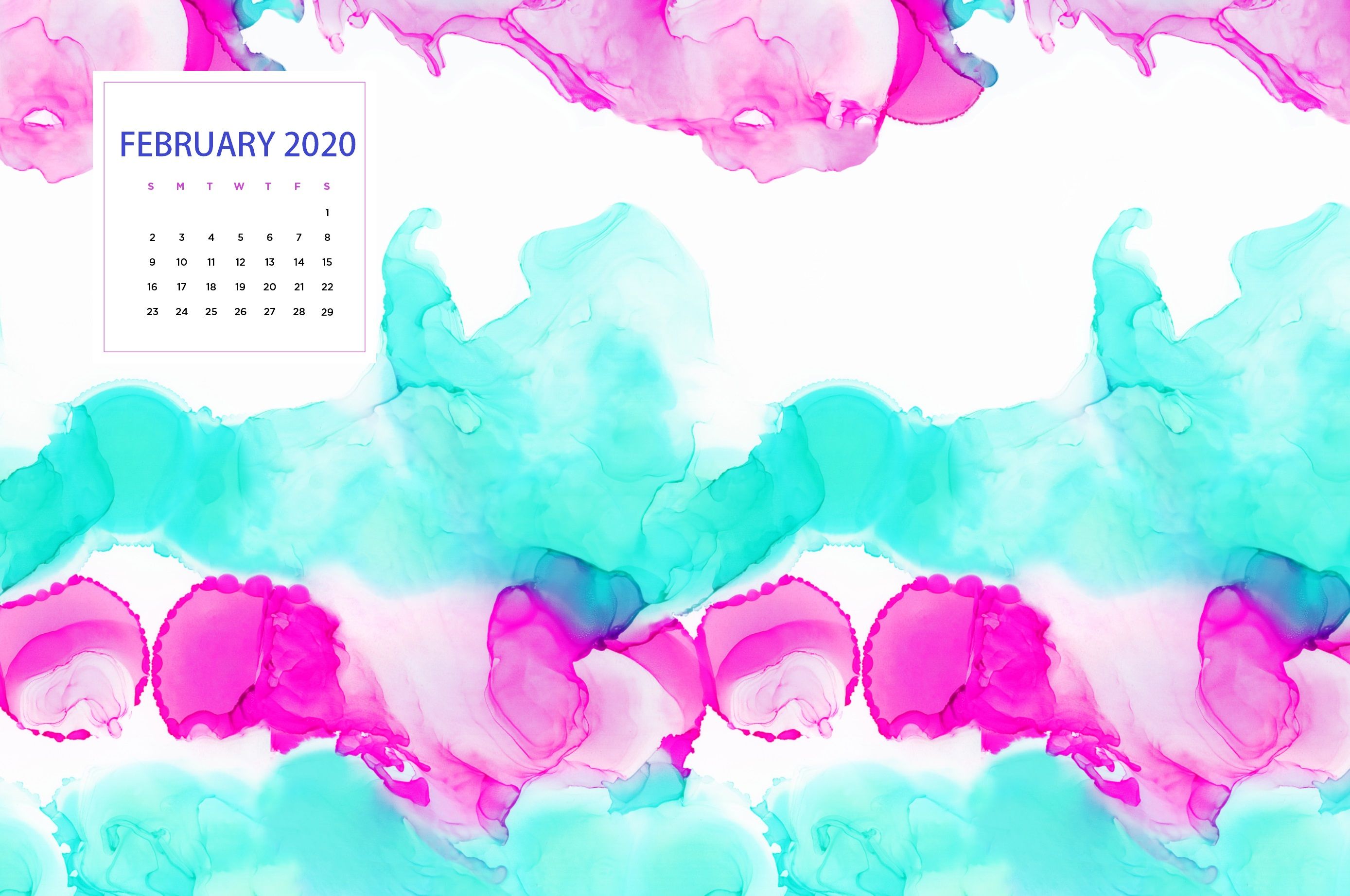 February 2020 Calendar Wallpapers   Top Free February 2020
