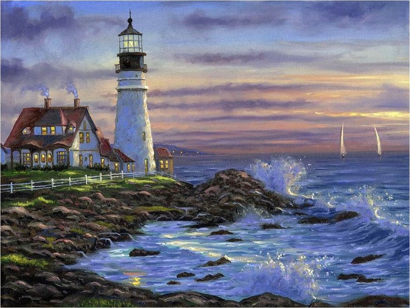 Robert Finale   Lighthouse Maine wallpaper