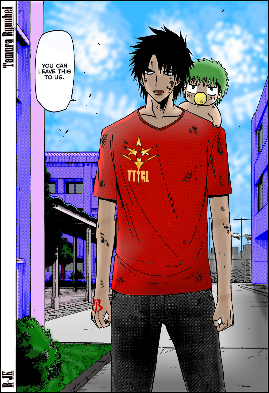Oga Tatsumi and Baby Beel Beelzebub by ReJaKted on