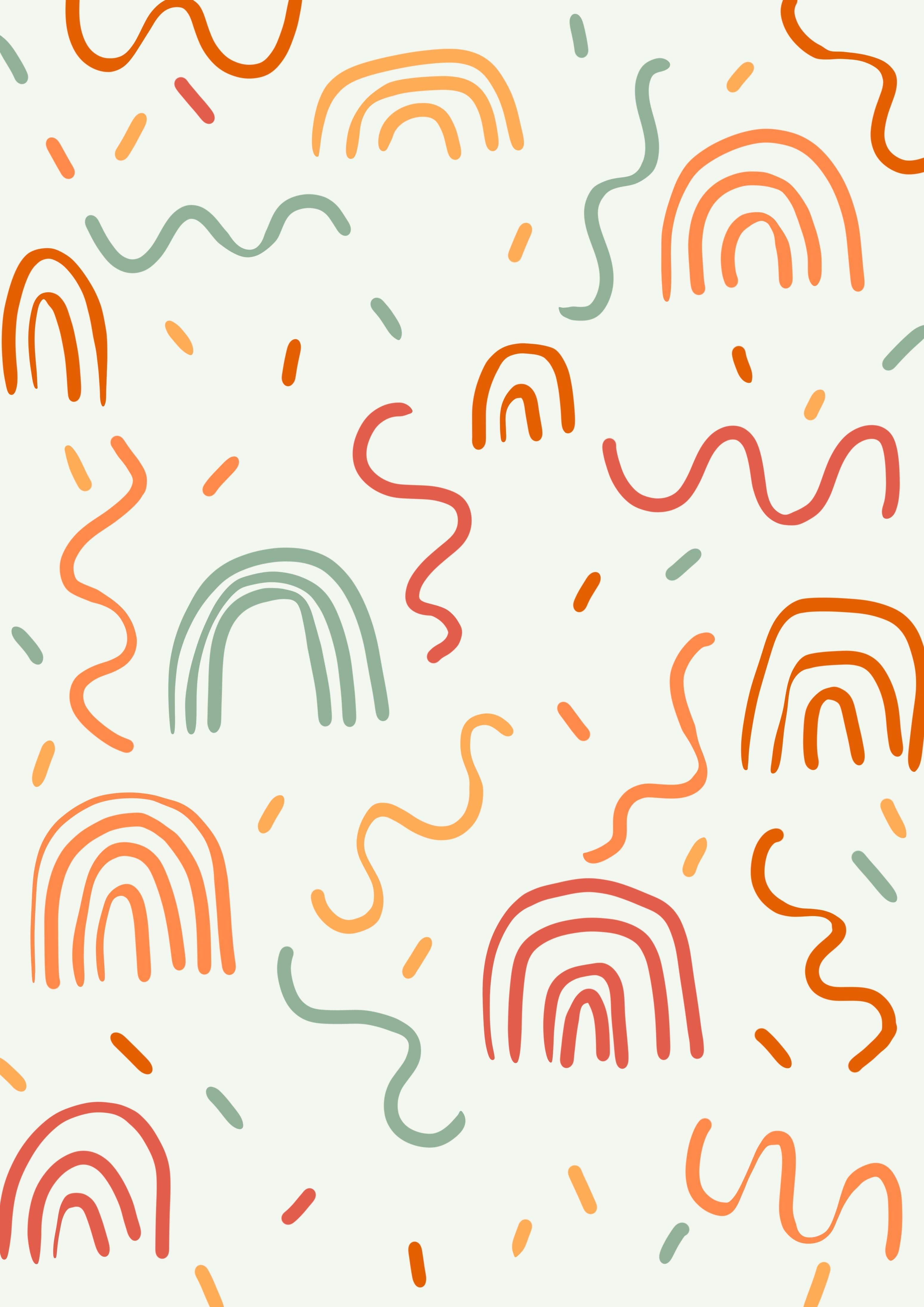 Artsy Aesthetic Pattern Wallpaper
