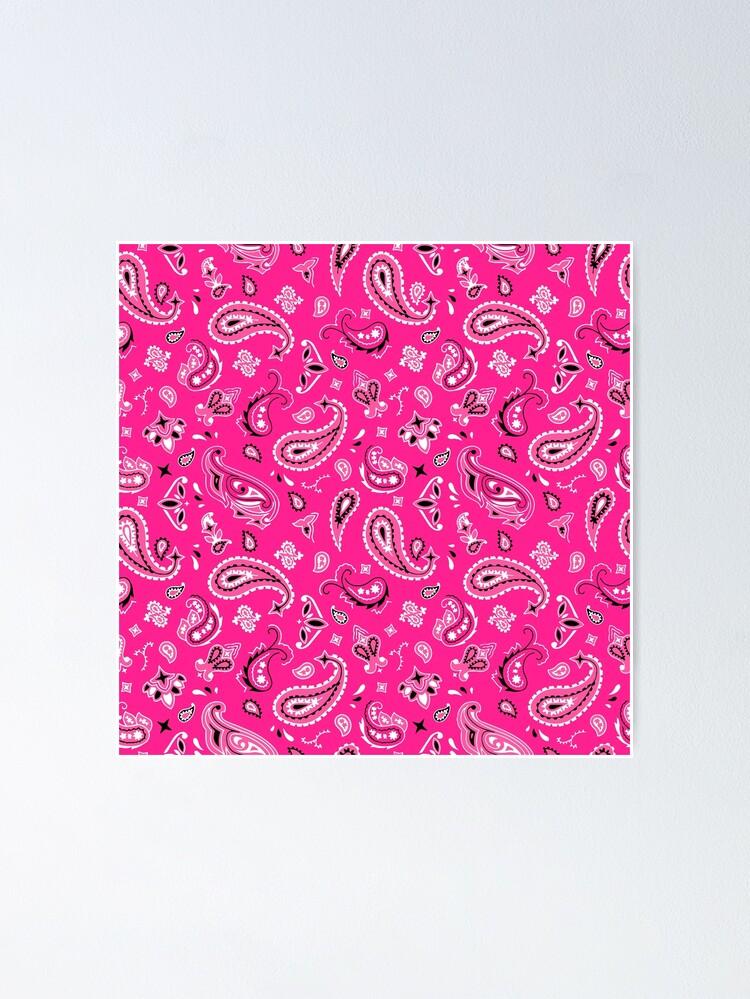 Pink Bandana Poster By Studio More Los Angeles