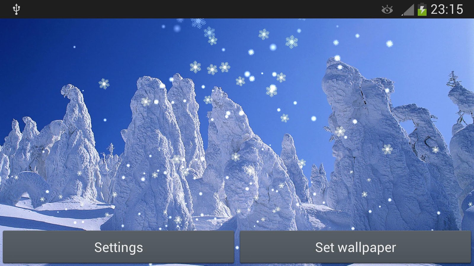 New Year Snow Live Wallpaper Android Apps On Google Play