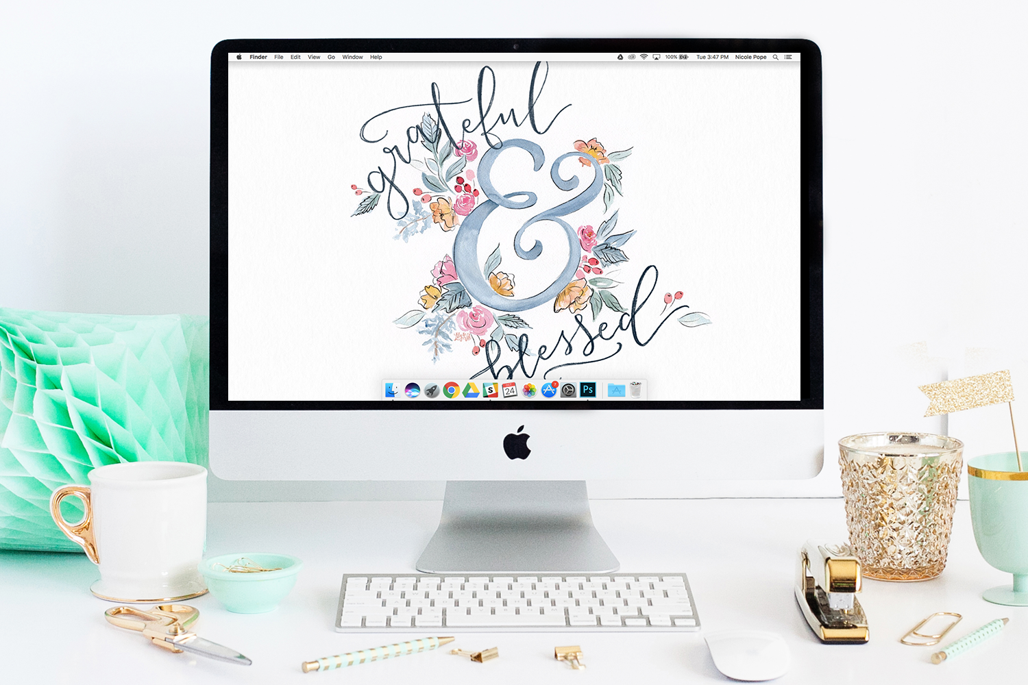 Grateful Blessed Desktop Wallpaper Lily Val