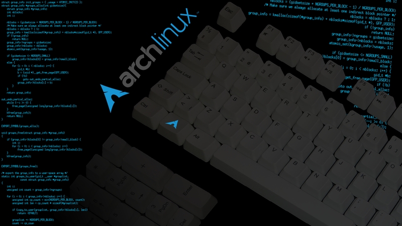 Linux Keyboards Arch Wallpaper Technology HD