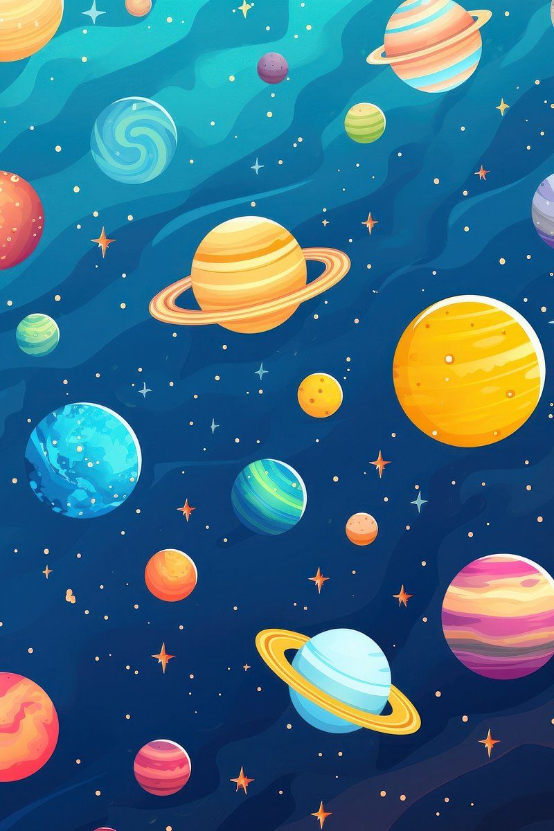 Cartoon Space Wallpaper