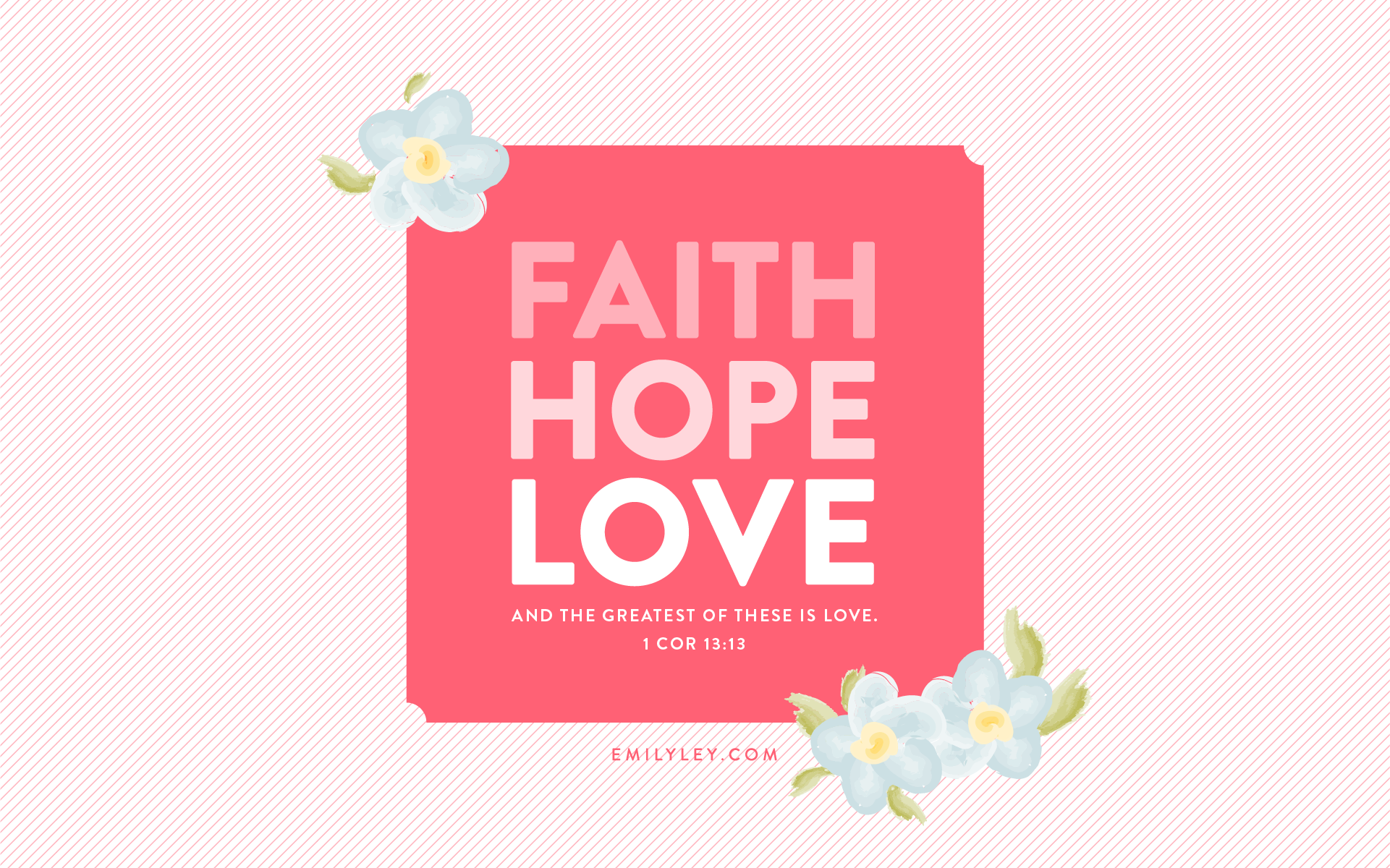 Faith Hope Love Wallpaper