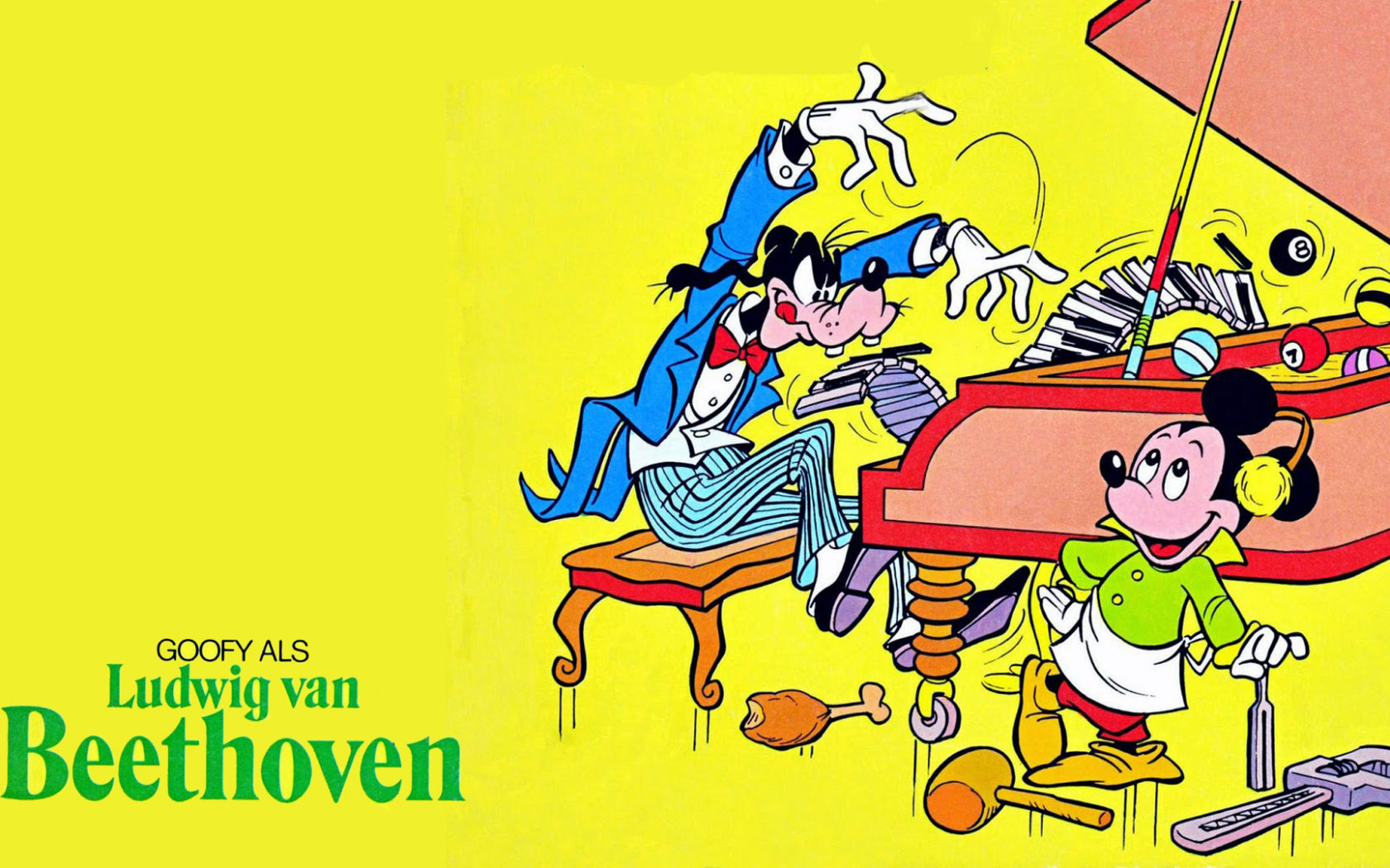 Goofy Like Ludwig Van Beethoven Cartoon Walt Disney Desktop